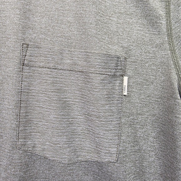 Vuori Men's Short Sleeve Pocket T Shirt Casual Athleisure Khaki - Picture 2 of 5